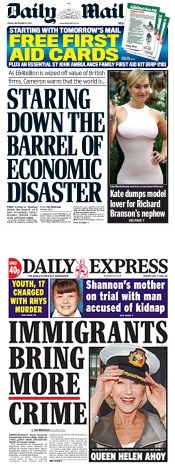 Mail & Express fearmongering
